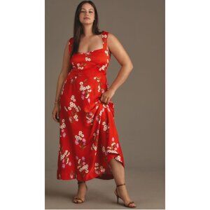 Maeve Sleeveless d Seamed Slip Midi Dress 3X